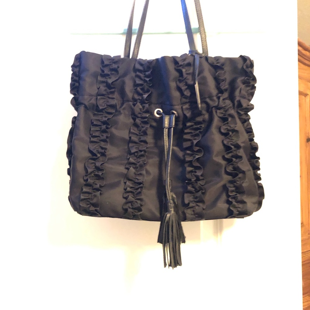 Banana Republic nylon bag black with a cinch
